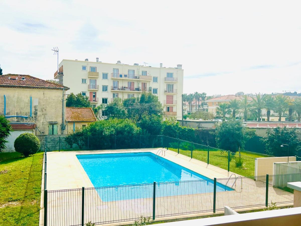 Les Palmiers - Appartement Avec Piscine Proche Plages - Wifi Et Clim アンティーブ エクステリア 写真